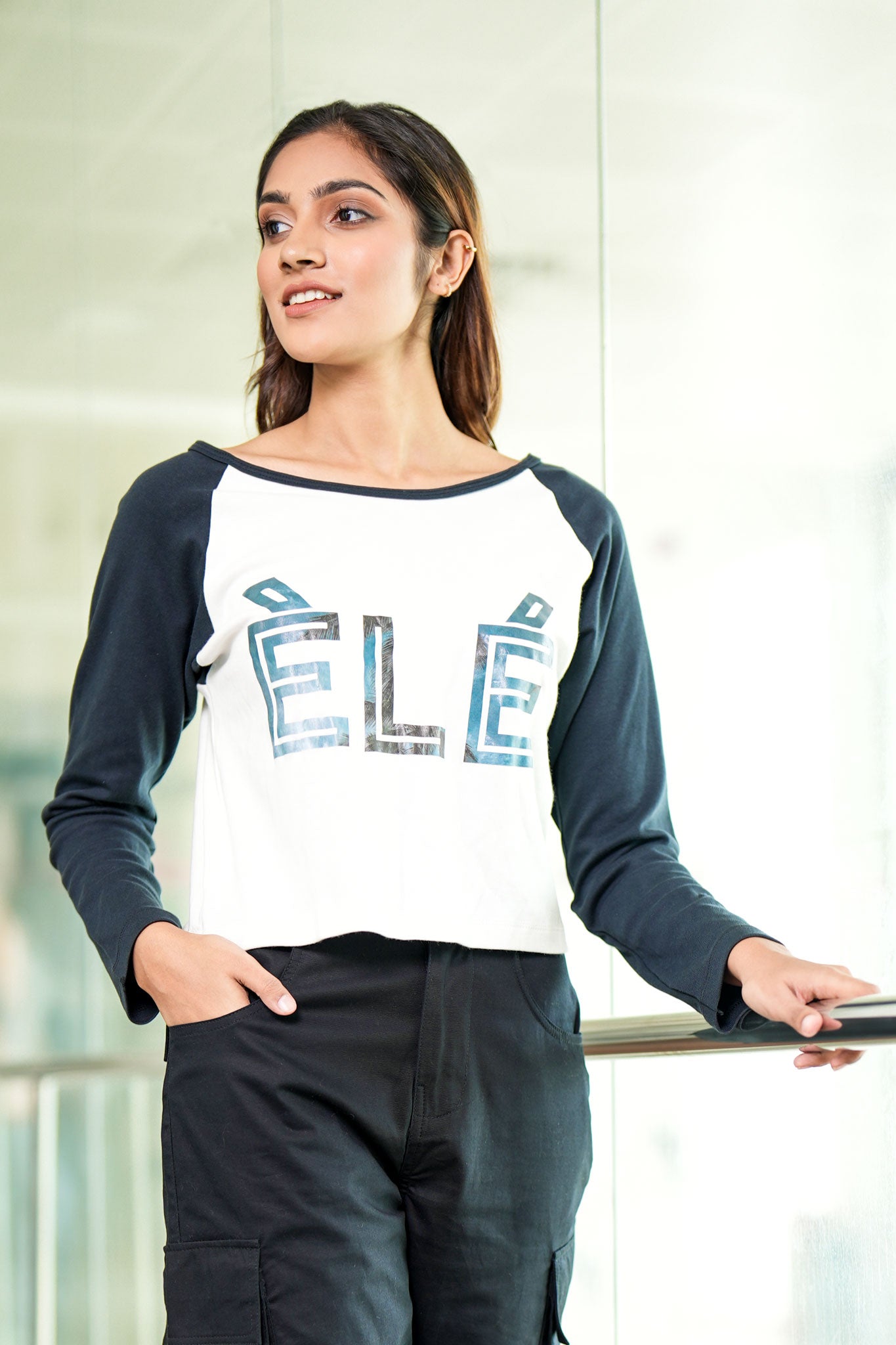 ELE Raglan Long Sleeve Top