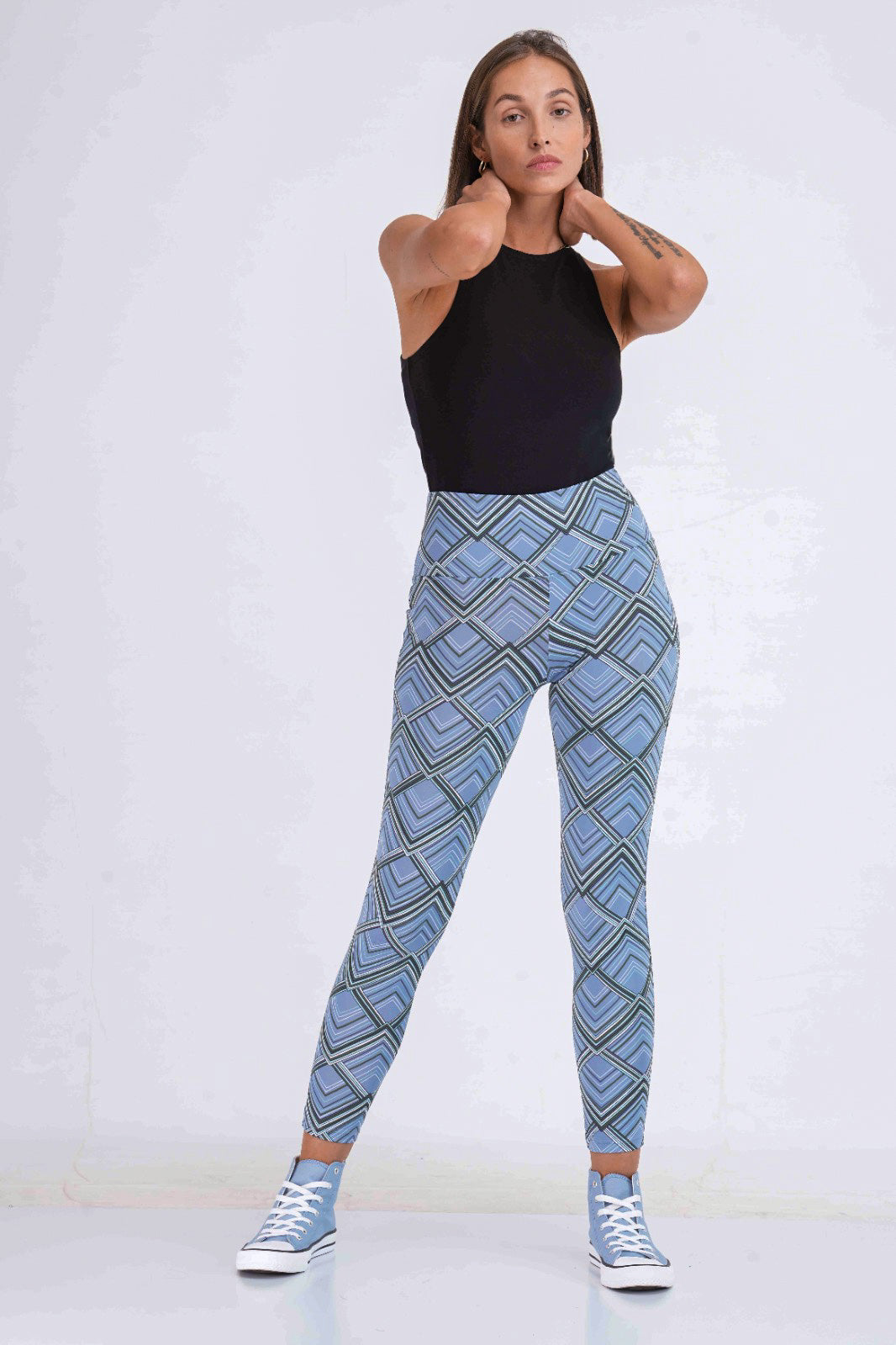 Printed High-Rise Active Pant