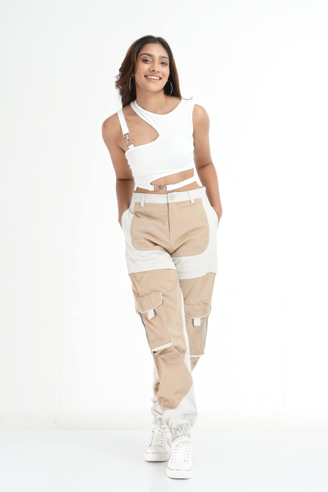 Multi Colour Parachute Cargo Pant