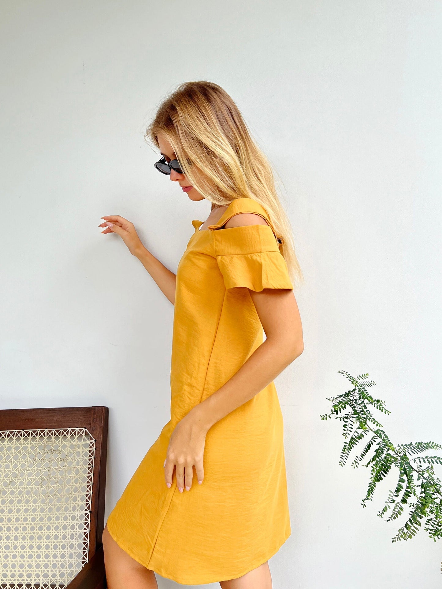 Cold Shoulder Shift Dress