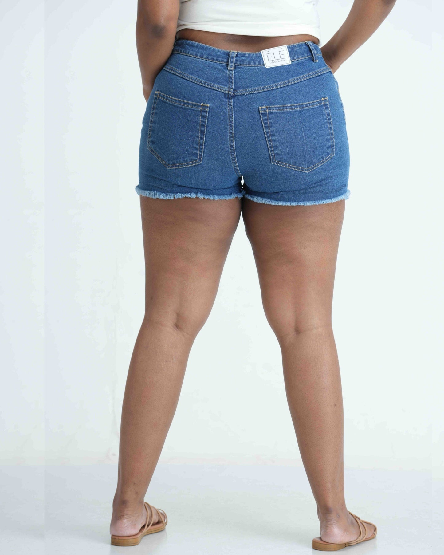 Frayed Denim Short